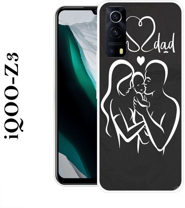 REDFLY Back Cover for IQOO Z3  (White, Black, Silicon)