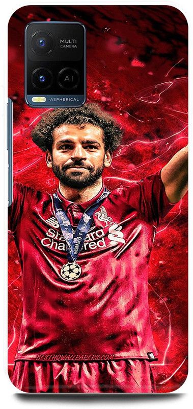 play fast Back Cover for Vivo Y33s, V2109 MOHAMMED, SALAH, FOOTBALLER, LIVERPOOL  (Red, Hard Case, Pack of: 1)