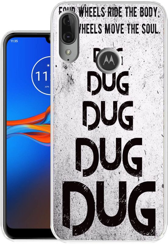 Case Club Back Cover for Motorola E6s  (White, Grip Case, Silicon, Pack of: 1)