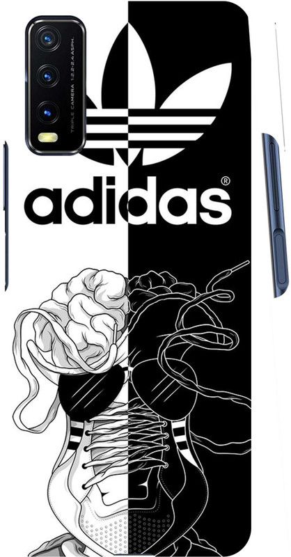 GS PANDA COLLECTIONS Back Cover for VIVO Y20  (Black, White)