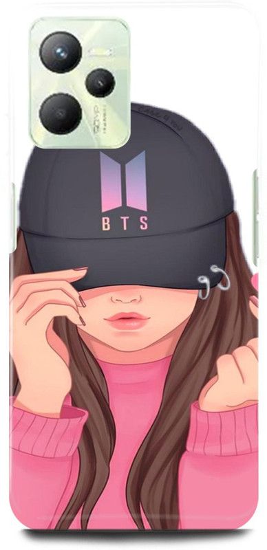 play fast Back Cover for Realme C35, RMX3511 BTS, CUTE, GIRL, ARMY, LOVE, MUSIC, KOREAN, SINGERS  (Pink, Hard Case, Pack of: 1)