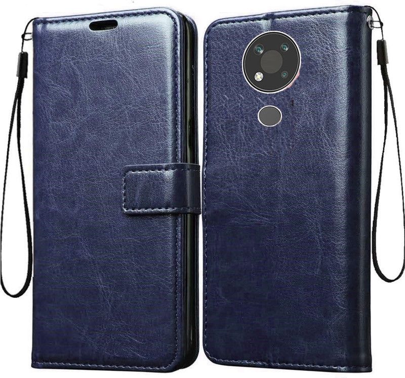 Slugabed Flip Cover for Nokia 3.4  (Blue, Cases with Holder, Pack of: 1)