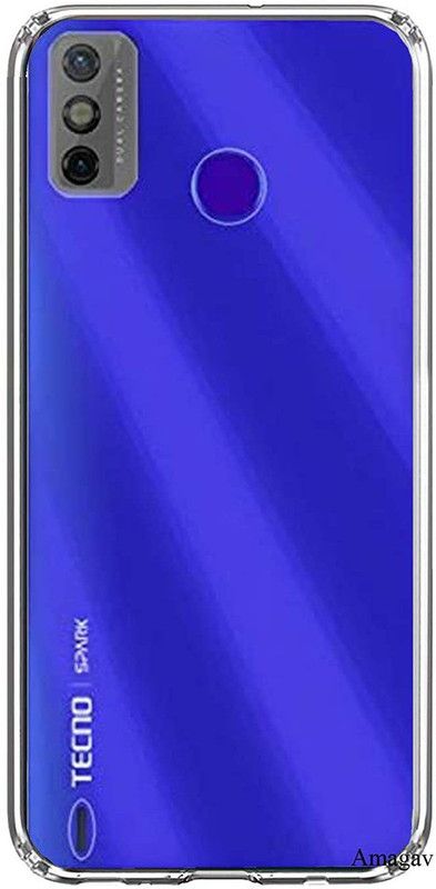 Coverage Back Cover for Tecno Spark 6 Go  (Transparent, Dual Protection, Pack of: 1)