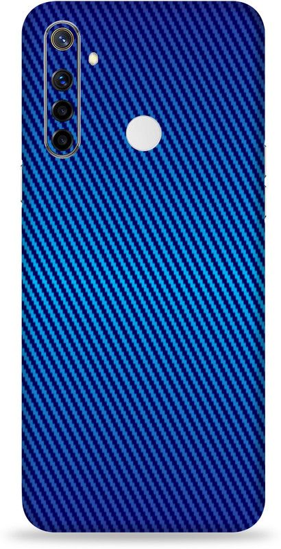 LAMHA Realme Narzo 10 Mobile Skin  (Ultra Super Blue Carbon Fiber Skin With High Mattte Finish.)