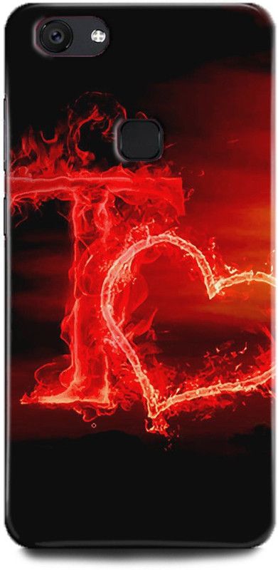 BARMANS Back Cover for Vivo V7 Plus / T letter, Letter T, T word, T name, t  (Multicolor, Shock Proof, Pack of: 1)