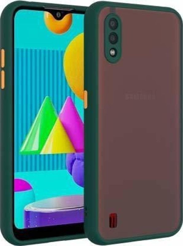 Cermarise Back Cover for Samsung Galaxy M01  (Green, Camera Bump Protector, Pack of: 1)
