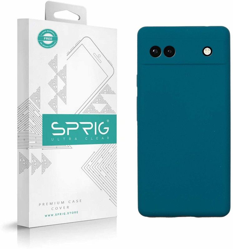 Sprig Liquid Silicone Back Cover for Google Pixel 6a, Pixel 6A  (Blue, Shock Proof, Silicon, Pack of: 1)