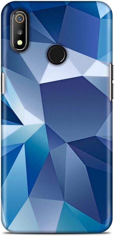 Sankee Back Cover for Realme RMX1821  (Blue, Hard Case)