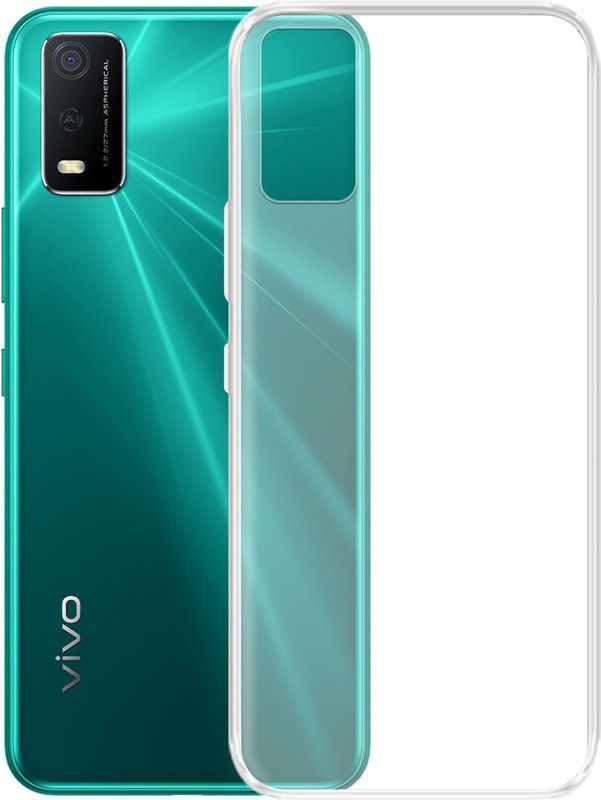 SWAGMYCASE Back Cover for Vivo Y3s 2021  (Transparent, Flexible, Silicon, Pack of: 1)