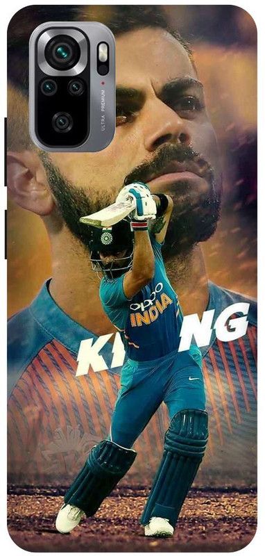 DIKRO Back Cover for REDMI Note 10, VIRAT, KOHLI, INDIAN, PLAYER, RCB  (Blue, Hard Case, Pack of: 1)