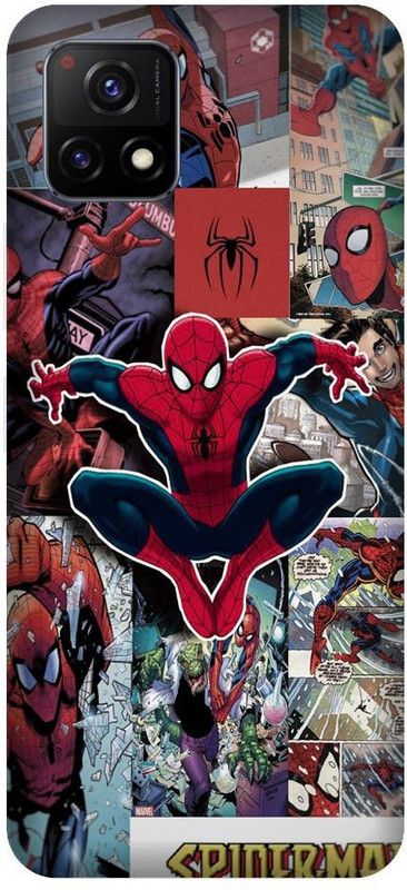 Vinsmoke Back Cover for Vivo Y72 5G Spiderman, Spiderman Logo, Marvel, Comic, Superhero  (Multicolor, Shock Proof, Pack of: 1)