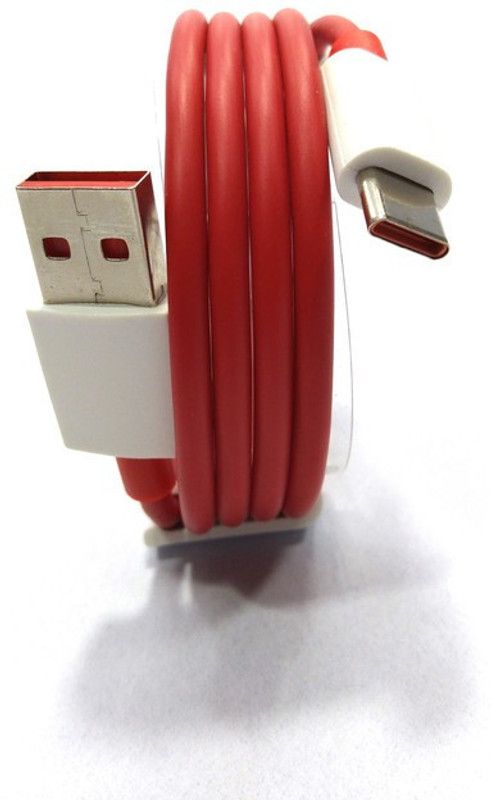 AYUVEDA USB Type C Cable 6.5 A 1.00202999999997 m Copper Braiding 18 watt type c charger mi cable  (Compatible with Data cable fast charging type c, Red, One Cable)