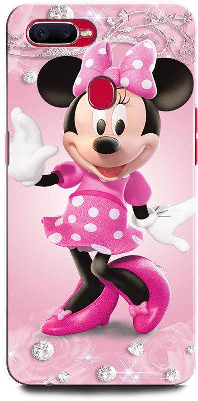 ORBIQE Back Cover for OPPO F9 CPH1881 MINNIE MOUSE, DISNEY, CARTOON, CLUBHOUSE, COMIC  (Multicolor, Hard Case, Pack of: 1)