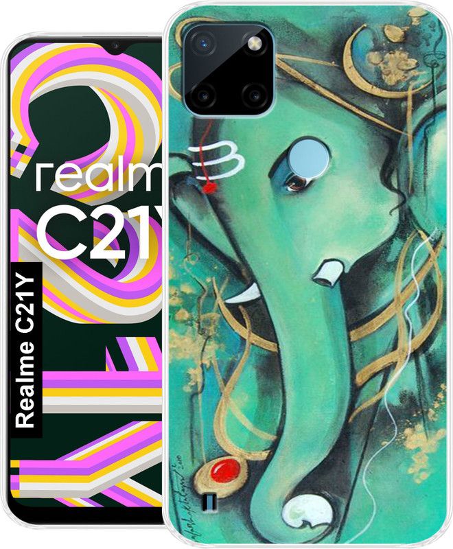 Hostprint Back Cover for Realme C21Y Back Cover  (Multicolor, Grip Case, Silicon, Pack of: 1)