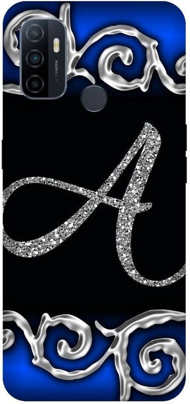 PHONE WALEY.COM Back Cover for OPPO A33 (4G) , CPH2137 ,A letter,A name A word , Printed Back Cover  (Blue, Hard Case, Pack of: 1)