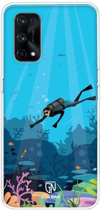 GLOBAL NOMAD Back Cover for Realme X7 Pro  (Multicolor, Grip Case, Silicon, Pack of: 1)