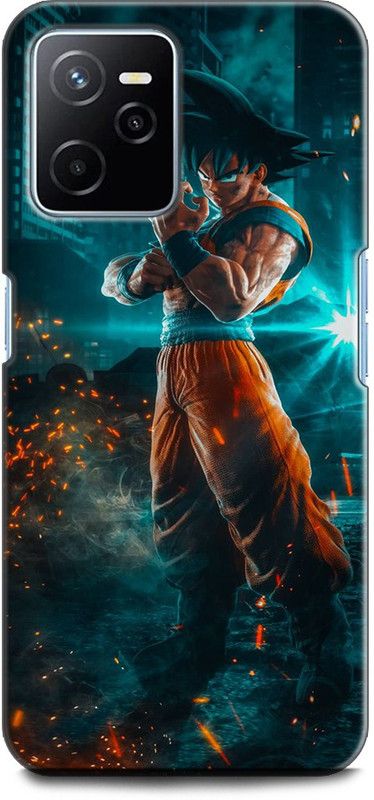WallCraft Back Cover for Realme Narzo 50A Prime GOKU, ANIME, VEGETA, NARUTO, KAKASHI, NEON  (Multicolor, Dual Protection, Pack of: 1)