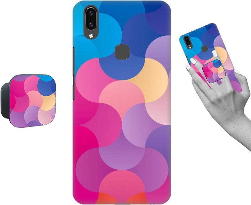 Coberta® Back Cover for Vivo V9 Youth  (Multicolor, Cases with Holder, Pack of: 1)