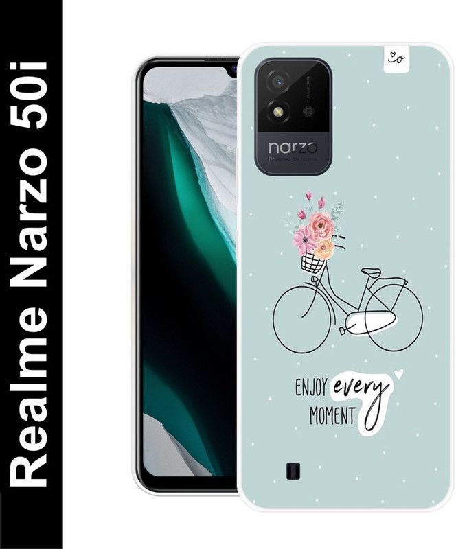 Aabra Back Cover for Realme Narzo 50i  (Multicolor, Flexible, Silicon, Pack of: 1)