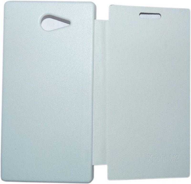 Iway Flip Cover for Sony Xperia M2 Dual  (White, Pack of: 1)