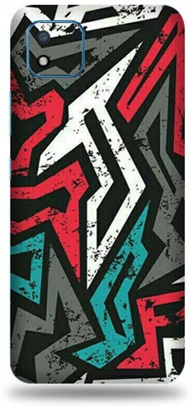 Mclaxa Realme C20, real me c20 Mobile Skin  (Realme C20 Mad Angle Sticker With matte finish)