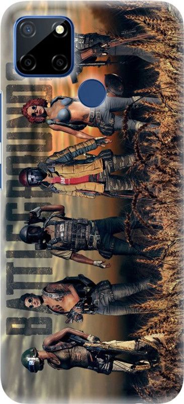 PNBEE Back Cover for Realme Narzo 30A, RMX3171 - PubG Print  (Multicolor, Hard Case, Pack of: 1)
