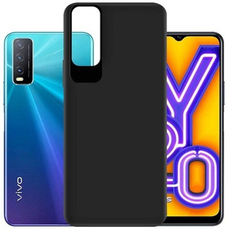 srskt case Back Cover for Vivo Y20, Vivo Y20i  (Black, Matte Finish, Pack of: 1)