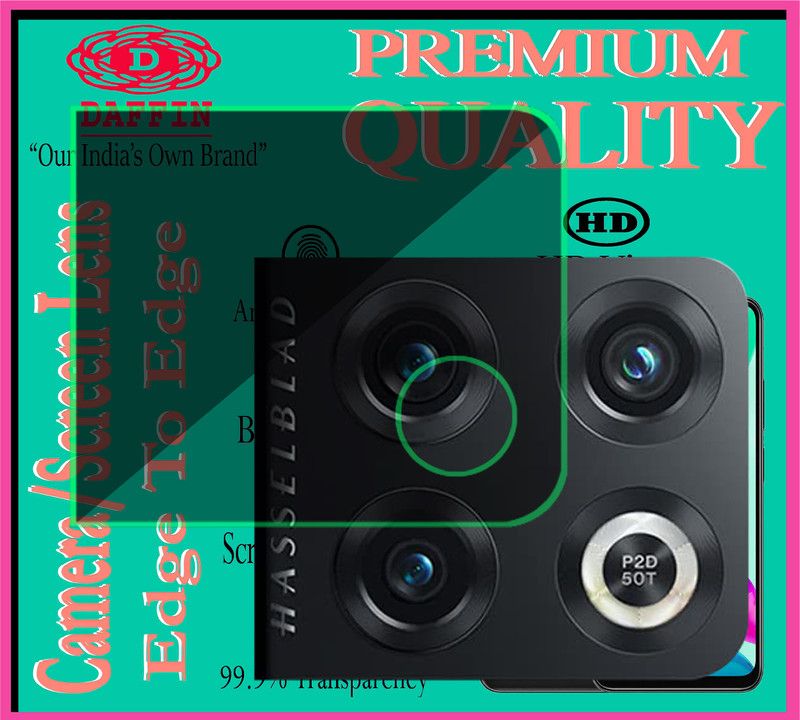 DAFFIN Back Camera Lens Glass Protector for OnePlus 10 Pro 5G  (Pack of: 1)