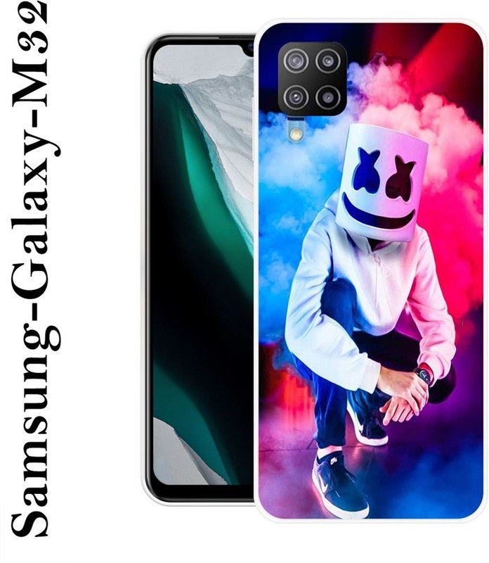 REALKING Back Cover for Samsung Galaxy M32  (Multicolor, Silicon)