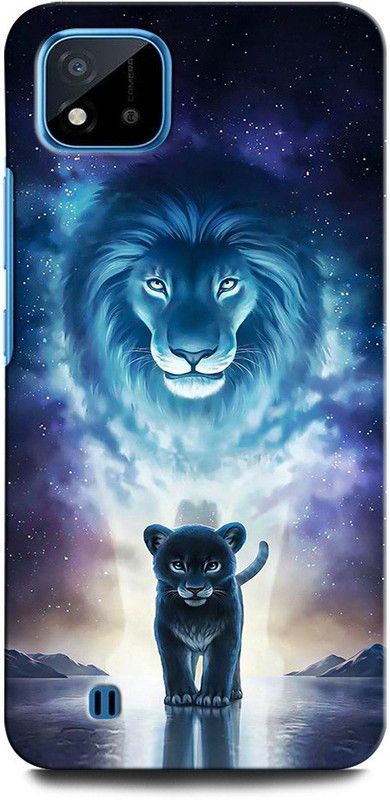 GRAFIQE Back Cover for Realme C11 2021 LION, TIGER, KING, TIGER LOGO  (Multicolor, Shock Proof, Pack of: 1)