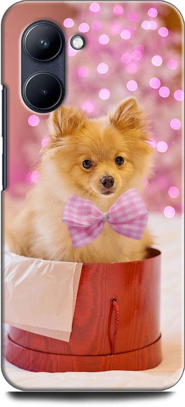 WallCraft Back Cover for Realme C33, RMX3624 PUG, CUTE DOG, CUTE, ANIMAL, PET, LITTLE DOG  (Multicolor, Dual Protection, Pack of: 1)