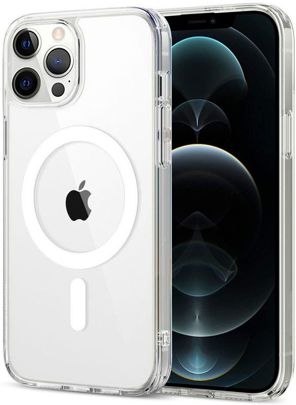worldvery Back Cover for Apple iPhone 12 Pro Max, iPhone 12 Pro Max  (Transparent, Charging Case, Pack of: 1)