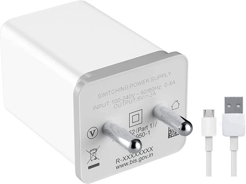 Orensh NA 2.4 A Mobile ORGHH78 Charger with Detachable Cable  (White)