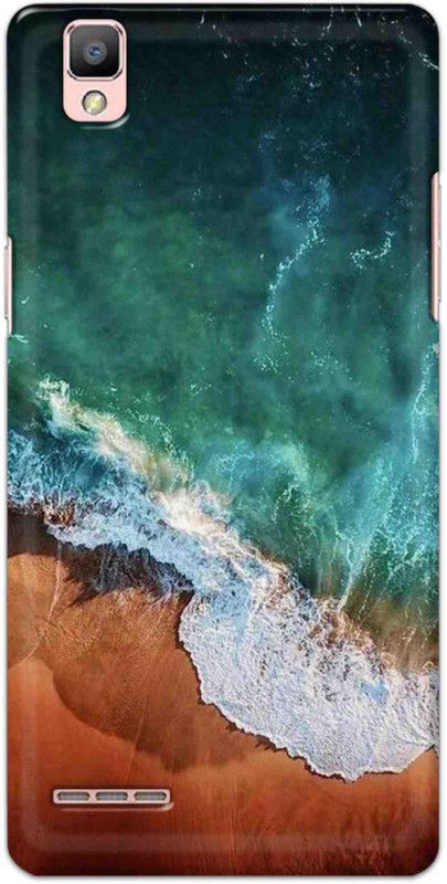 NDCOM Back Cover for OPPO F1 Ocean Water Printed  (Multicolor, Hard Case, Pack of: 1)
