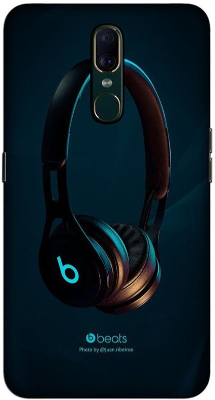 CROKIAN Back Cover for Oppo F11 Beats hedphone Back Cover  (Multicolor, Hard Case, Pack of: 1)