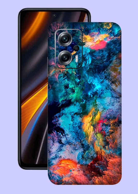 WeCre8 Skin's Xiaomi Poco X4 GT Mobile Skin  (Colors Multicolor Premium Quality Mobile Skin With Cleaning Wipe)