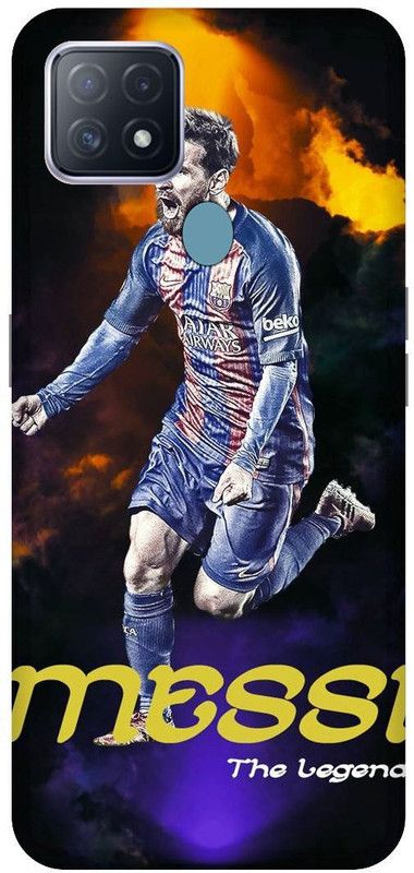KARJUN Back Cover for OPPO A15s, Lione Messi Printed  (Multicolor, Hard Case, Pack of: 1)