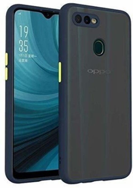 Cermarise Back Cover for OPPO A5s  (Blue, Camera Bump Protector, Pack of: 1)