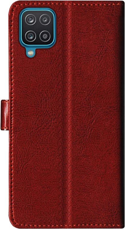 kentop Flip Cover for Samsung Galaxy M32 4G  (Brown, Shock Proof, Pack of: 1)
