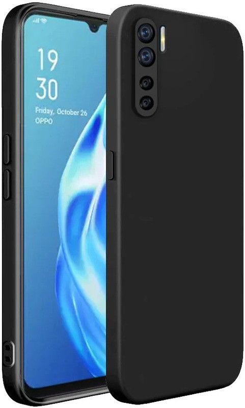 Casehub Bumper Case for Oppo F15  (Black, Camera Bump Protector)