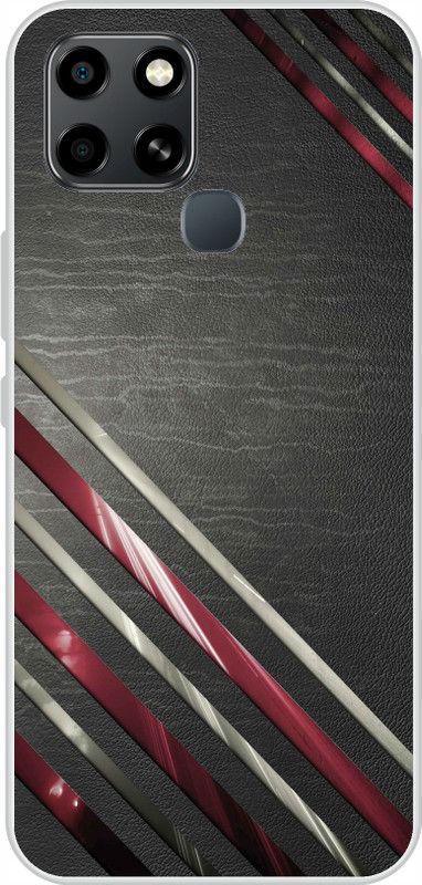 Wellcase Back Cover for Infinix SMART 6  (Multicolor, Dual Protection, Silicon)
