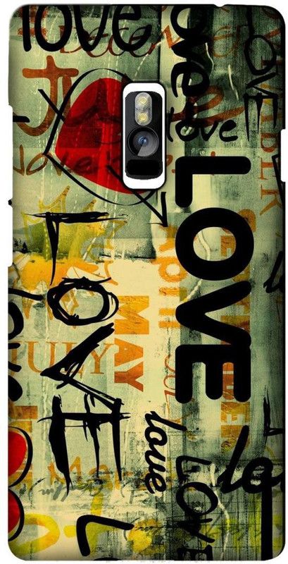 Smutty Back Cover for OnePlus 2, ONE A2003, ONE A2005, ONE A2001 - Love Graffiti Print  (Multicolor, Hard Case, Pack of: 1)