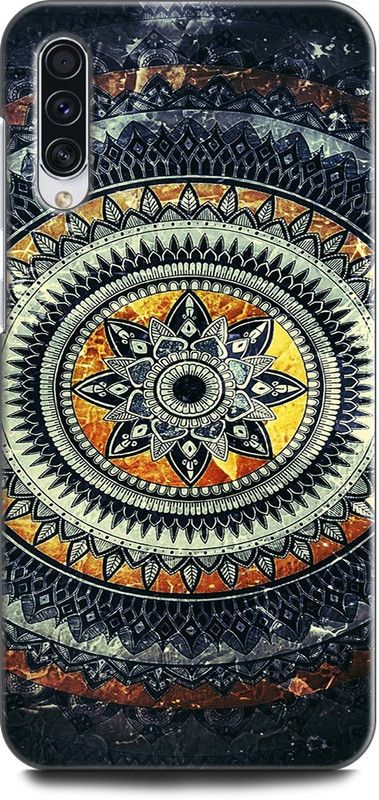 Afterglow Back Cover for Mi A3 MANDALA, FLOWER, ABSTRACT, GEOMETRIC, DESIGN, GLITTER, PATTERN  (Multicolor, Shock Proof, Pack of: 1)