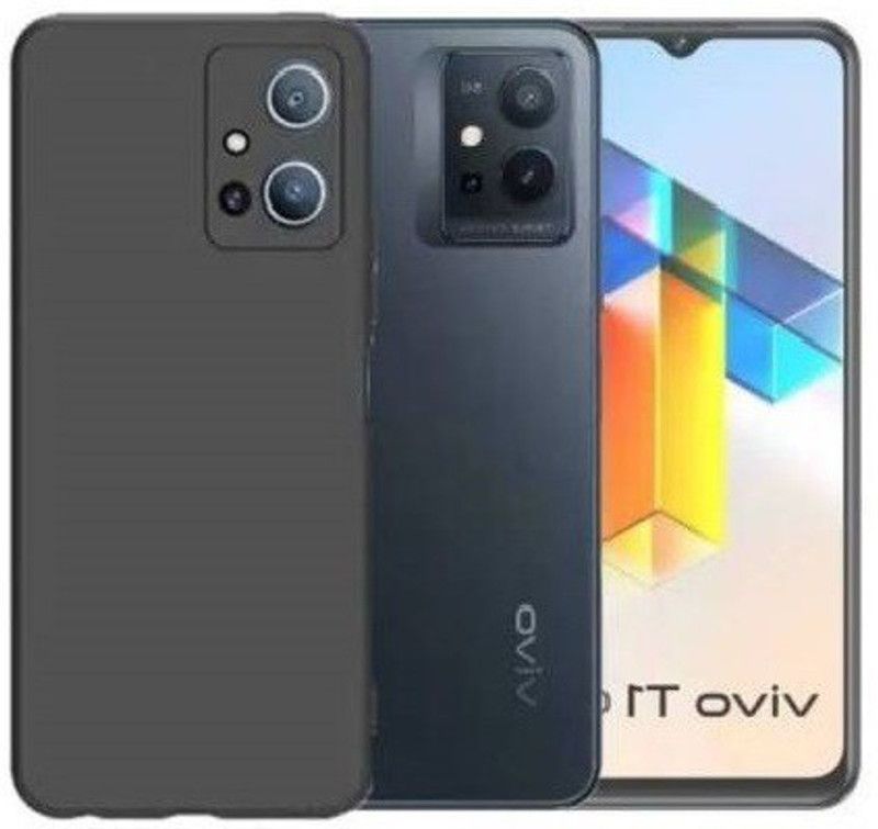 NSTAR Back Cover for vivo T1 5G  (Black, Shock Proof, Pack of: 1)