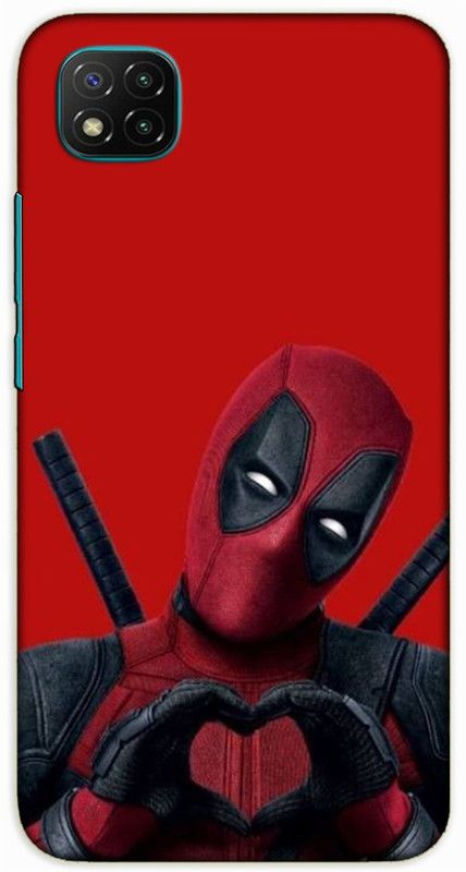 iprinto Back Cover for Poco C3 deadpool Back Cover  (Red, Hard Case, Pack of: 1)