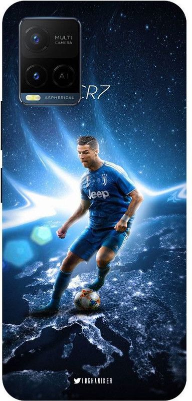 Zaplab Back Cover for Vivo Y33s, V2109, Cristiano Ronaldo Printed Back Cover  (Multicolor, Hard Case, Pack of: 1)