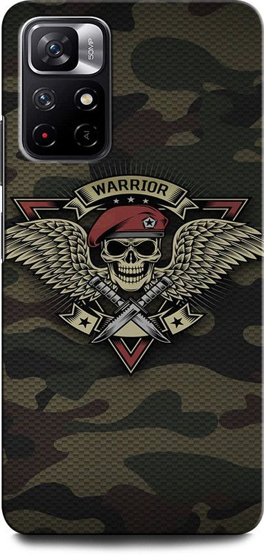 ORBIQE Back Cover for REDMI Note 11T 5G KAMO SKULL, WARRIOR, INDIAN ARMY, ARMY, CAMO EAGLE  (Multicolor, Hard Case, Pack of: 1)