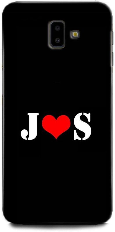Afterglow Back Cover for SAMSUNG Galaxy J6 Plus J S, J LOVES S, NAME, LETTER, ALPHABET, JS LOVE, HART  (Multicolor, Shock Proof, Pack of: 1)