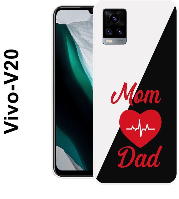 REALKING Back Cover for Vivo V20  (Multicolor, Silicon)