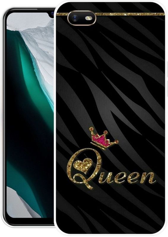 Chahar Back Cover for Oppo A1k  (Black, Grip Case, Silicon, Pack of: 1)
